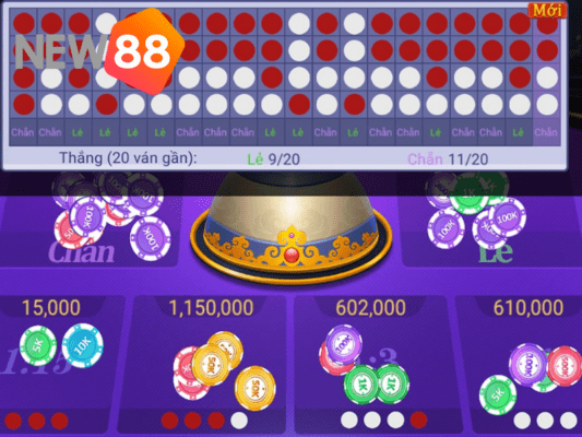 Hướng dẫn cách chơi Xóc Đĩa đổi thưởng tại nhà cái NEW88 2 Xóc Đĩa đổi thưởng